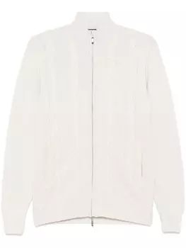 Doriani Cashmere кардиган фактурной вязки, белый