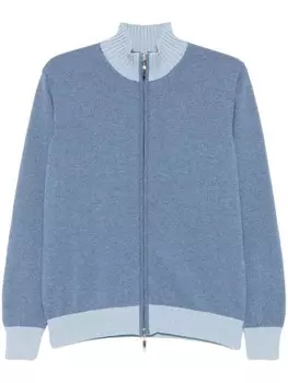 Doriani Cashmere кардиган на молнии, синий