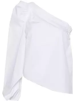 Dorothee Schumacher блузка Power асимметричного кроя, белый