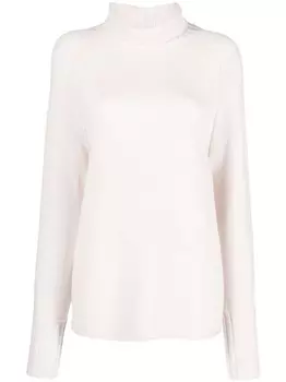 Dorothee Schumacher джемпер из смесовой шерсти с высоким воротником, нейтральный цвет