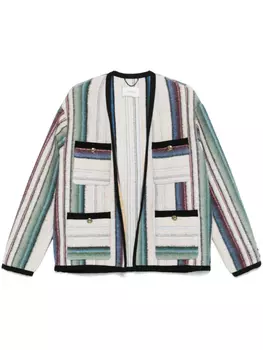 Dorothee Schumacher кардиган в полоску, нейтральный цвет