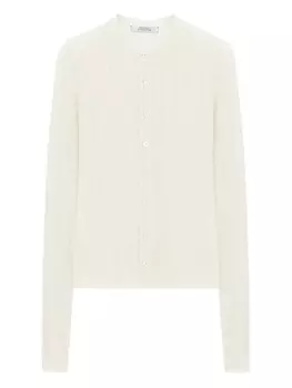 Dorothee Schumacher кардиган в рубчик, белый