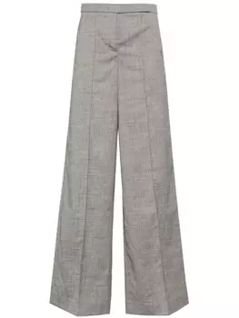 Dorothee Schumacher льняные брюки строгого кроя, серый