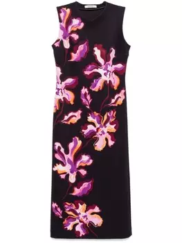Dorothee Schumacher платье миди Flame Flower, черный