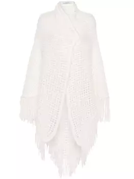 Dorothee Schumacher роскошный вязаный шарф-шаль Airness, белый
