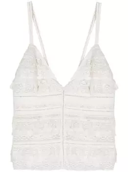 Dorothee Schumacher топ с оборками, белый