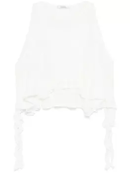 Dorothee Schumacher топ с оборками, белый