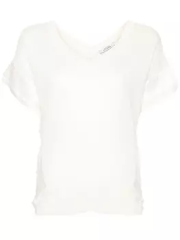 Dorothee Schumacher топ с V-образным вырезом, нейтральный цвет