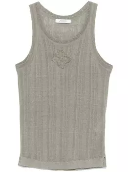 Dorothee Schumacher топ в рубчик, зеленый