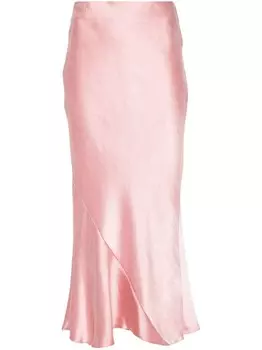 Dorothee Schumacher юбка миди Slouchy Elegance асимметричного кроя, розовый