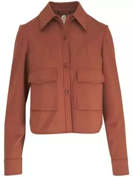 Dorothee Schumacher укороченная куртка-рубашка Emotional Essence, коричневый