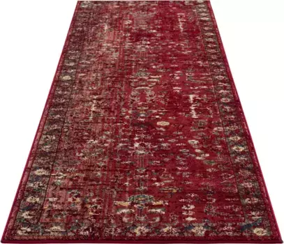 Дорожка для дома "Clovis", прямоугольная, ковер в восточном стиле, с бордюром, винтажный Home affaire 67х230 см, красный