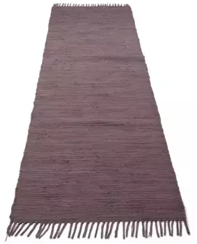 Дорожка для дома "Handweb Plain, двусторонний ковер", прямоугольный ковер с пятнами, чистый хлопок, ручная работа, однотонный, с бахромой Home affaire 60х180 см, цвет altrosa