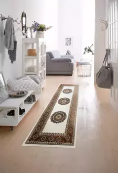 Дорожка для дома "Шари", прямоугольная, ковровая дорожка, восточный вид Home affaire 80х250 см, бежевый
