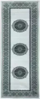 Дорожка для дома "Шари", прямоугольная, ковровая дорожка, восточный вид Home affaire 80х250 см, зеленый