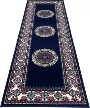 Дорожка для дома "Шари", прямоугольная, ковровая дорожка, восточный вид Home affaire 80х250 см, темно-синий