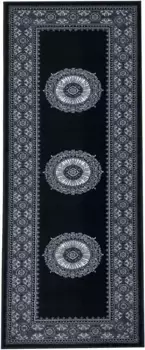 Дорожка для дома "Шари", прямоугольная, ковровая дорожка, восточный вид Home affaire 80х250 см, серый