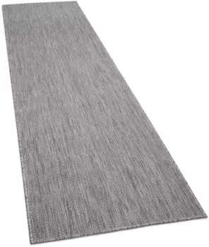 Дорожка для дома "Венеция", прямоугольная, плоского плетения, имитация сизаля, крапчатая, устойчивая к УФ-излучению, подходит для использования на открытом воздухе Home affaire 80х250 см, серый