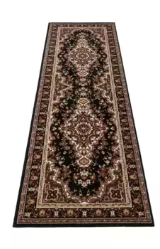 Дорожка для дома "Восточная", прямоугольная, дорожка, мостик, короткий ворс, восточный вид, с каймой, плетенная Home affaire 80х250 см, коричневый