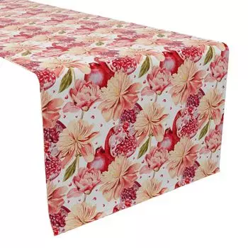 Дорожка для стола, 100 % хлопок, 16x108 дюймов, цветочный 189