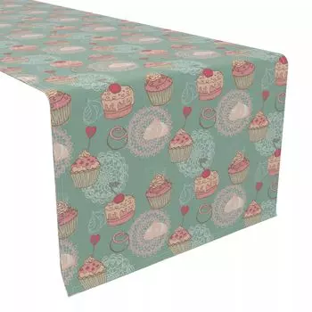 Дорожка для стола, 100 % хлопок, 16x108 дюймов Sweet Shop Celebration