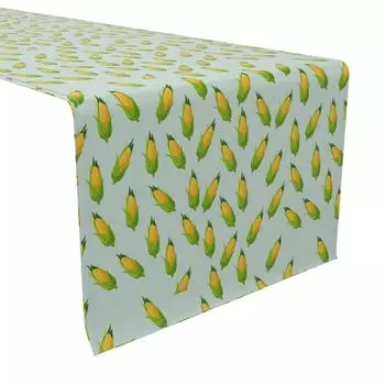 Дорожка для стола, 100 % хлопок, 16x108 дюймов, это кукуруза.