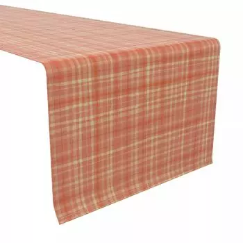 Дорожка для стола, 100% хлопок, 16x108 дюймов, плед 1