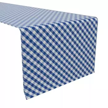 Дорожка для стола, 100 % хлопок, 16x108 дюймов, клетка 26