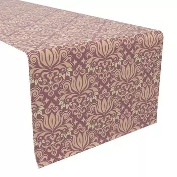Дорожка для стола, 100 % хлопок, 16x108 дюймов, цветочный 173
