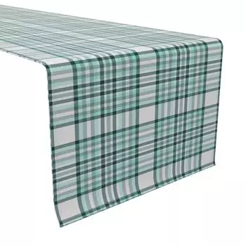 Дорожка для стола, 100 % хлопок, 16x72 дюйма, клетка 17