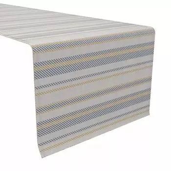Дорожка для стола, 100 % хлопок, 16x90 дюймов, в полоску для кухни в стиле кантри.