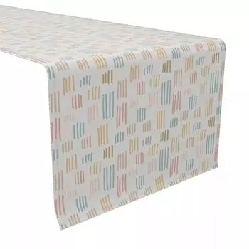 Дорожка для стола, 100 % хлопок, 16x90 дюймов, современные каракули.