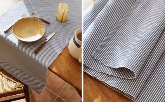 Дорожка для стола из игольного шнура Zara Home, синий