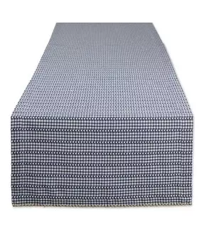 Дорожка для стола в клетку в фермерском доме Design Imports, синий