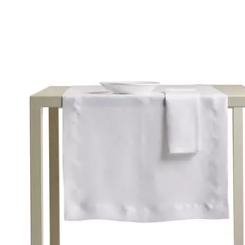 Дорожка из чистого хлопка, без глажки - Cales Lisola Stone, цвет Bianco