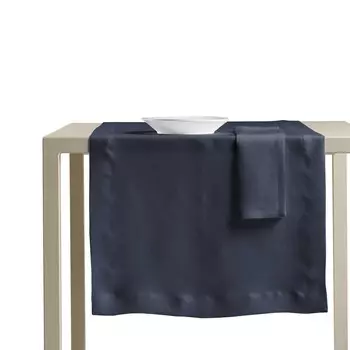 Дорожка из чистого хлопка, без глажки - Cales Lisola Stone, деним