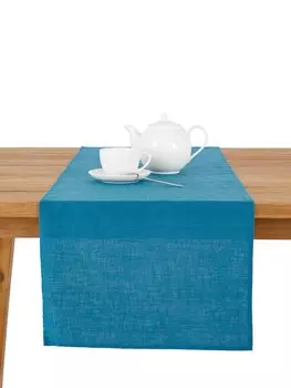 Дорожка из чистого льна, обычная стирка Coincasa, темно-зеленый