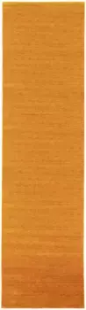 Дорожка Morgenland "GABBE FEIN UNI", прямоугольная, натуральная шерсть, одноцветная, для гостиной 80х200 см, цвет orange