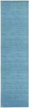 Дорожка Morgenland "GABBE FEIN UNI", прямоугольная, натуральная шерсть, одноцветная, для гостиной 80х200 см, бирюзовый