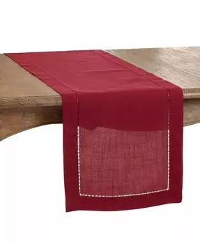 дорожка с вышитой каймой Saro Lifestyle, красный