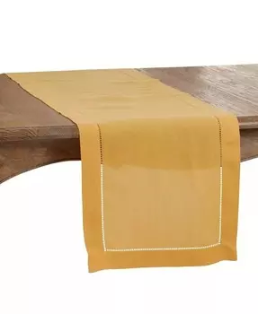 дорожка с вышитой каймой Saro Lifestyle, желтый