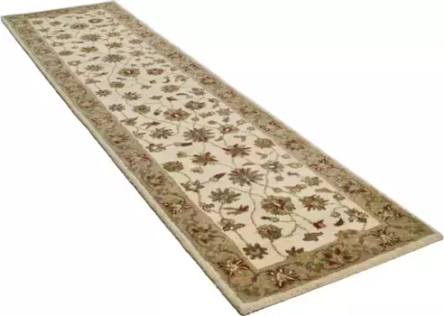 Дорожка THEKO "Royal Ziegler 503", прямоугольная, ковровая дорожка, чистая шерсть, ручная прошивка, восточный вид 70х270 см, бежевый