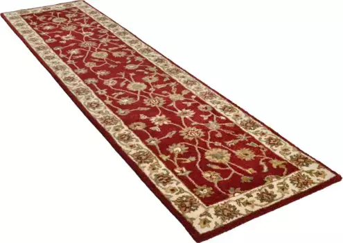 Дорожка THEKO "Royal Ziegler 503", прямоугольная, ковровая дорожка, чистая шерсть, ручная прошивка, восточный вид 70х270 см, красный