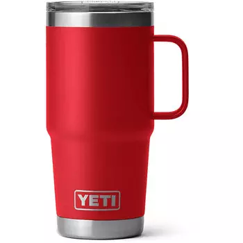 Дорожная кружка Rambler на 20 унций Изолированная кружка Yeti Coolers, красный