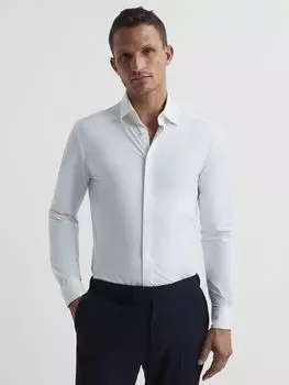 Дорожная рубашка Reiss Voyager Regular Fit, белая