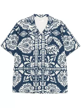 Дорожная рубашка Universal Works, синий