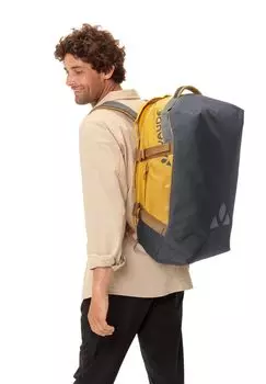 Дорожная сумка, эмблема, отделение для ноутбука, 35 литров VAUDE, цвет Burnt Yellow