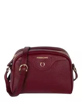 Дорожная сумка для камеры через плечо Salvatore Ferragamo, цвет burgundy