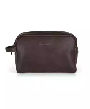 Дорожная сумка для стирки из темной кожи Howard London, коричневый