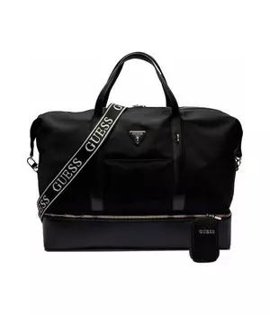 Дорожная сумка Guess Wave на ремне, черный
